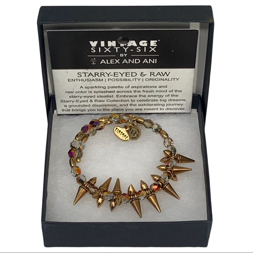 Alex and Ani Starry-Eyed And Raw Rock And Bracelet